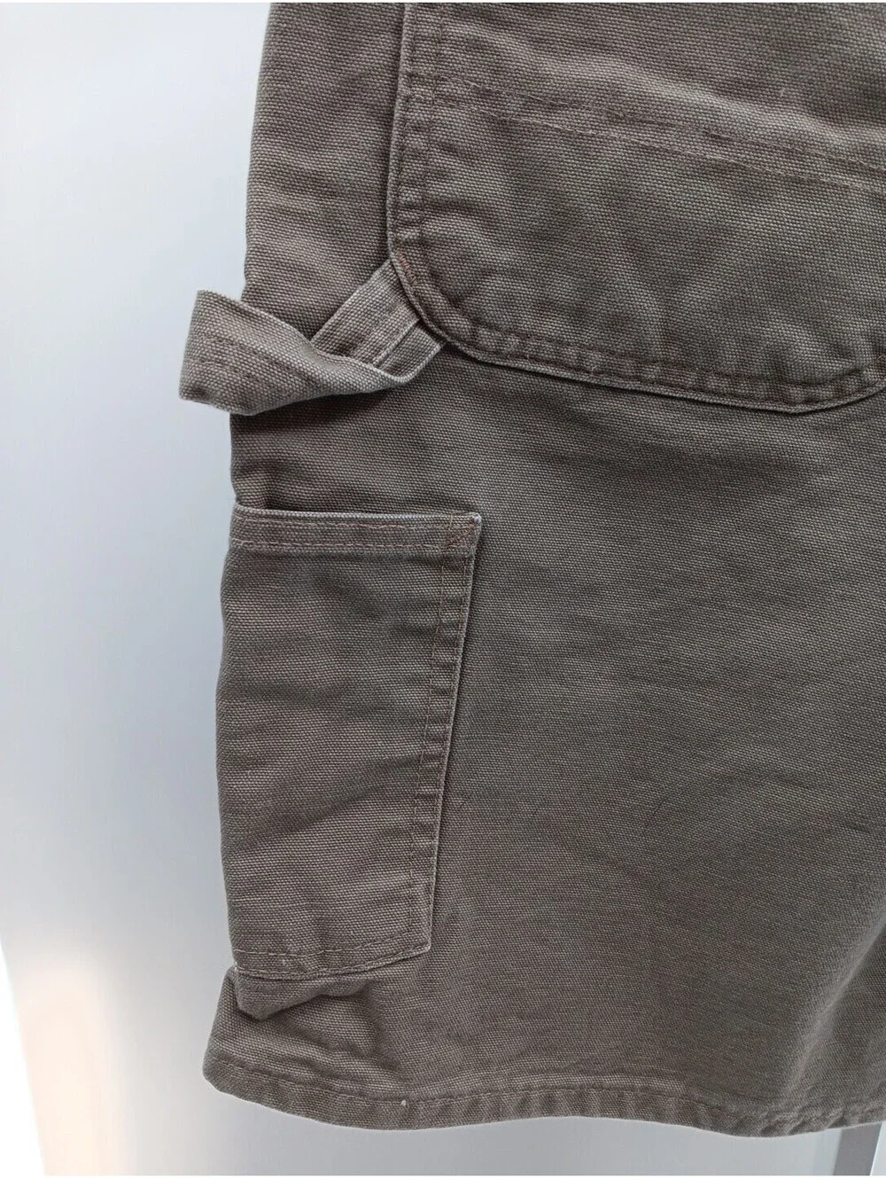 Carhartt Carpenter Shorts Mens 40 Tan Canvas Thick Workwear Outdoor 10